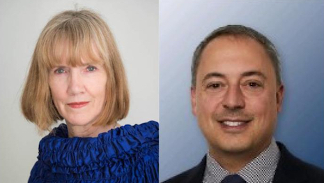 Marie Driscoll, managing director of luxury and retail at Coresight Research, New York, and Omar Saad, senior managing director and head of softlines, luxury, department stores team at Evercore ISI, New York. Images courtesy of Marie Driscoll/Evercore